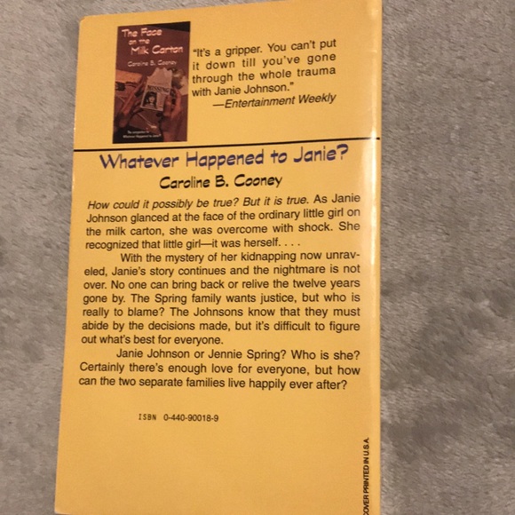 Whatever Happened To Janie- Caroline B. cooney - Picture 3 of 3